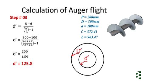 formula for screw conveyor flight|screw conveyor flight manufacturers.